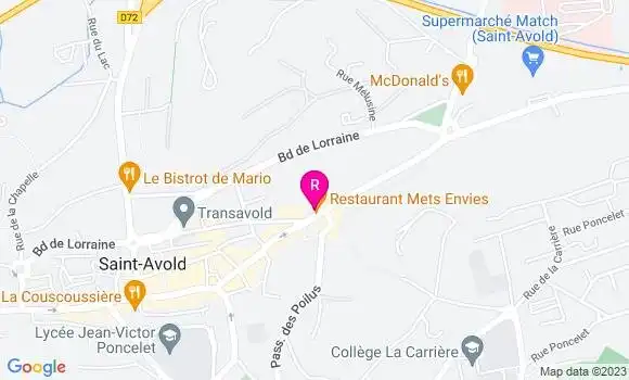 Localisation Restaurant  Mets Envies