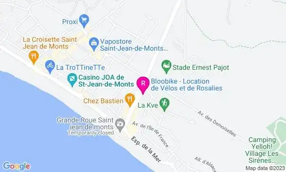 Localisation Restaurant  Le Boeuf Plage