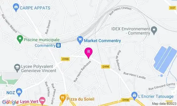 Localisation Restaurant  La Raf