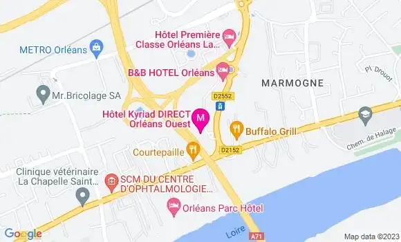 Localisation Restaurant  P