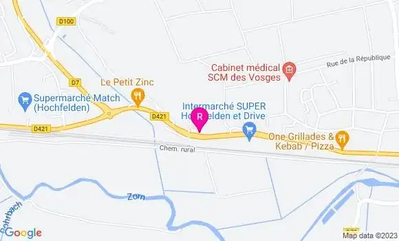 Localisation Restaurant  Au Kelsch