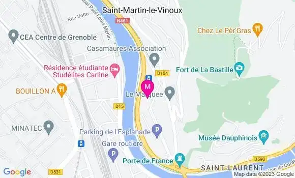 Localisation Restaurant  Le Seven