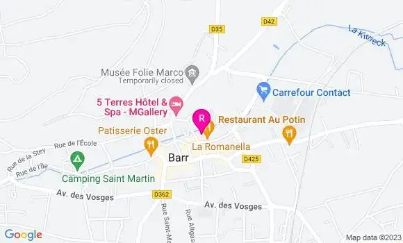Localisation Restaurant  L