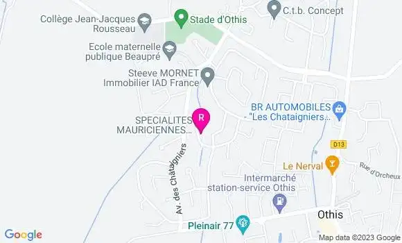 Localisation Restaurant  Chez Pam
