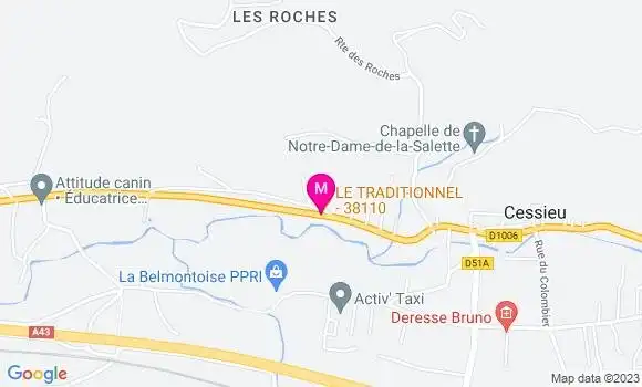 Localisation Restaurant  Le Traditionnel