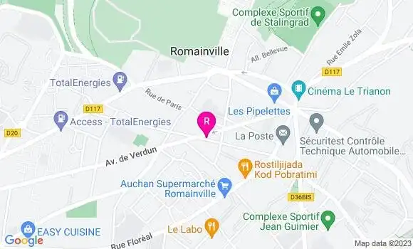 Localisation Restaurant  Le Train de Vie