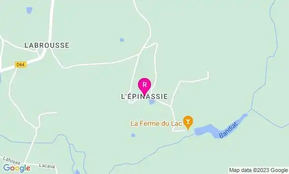 Localisation Restaurant  La Ferme du Lac