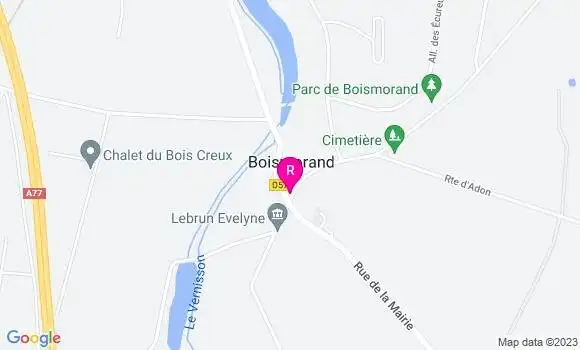 Localisation Restaurant  La Petite Puisaye