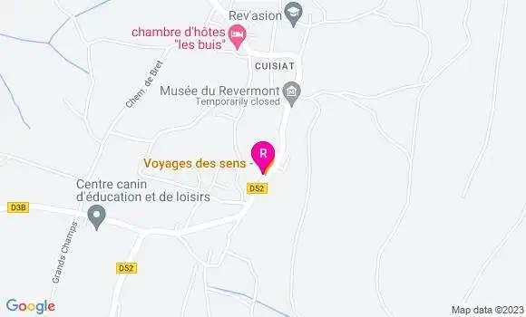 Localisation Restaurant  Voyages des Sens