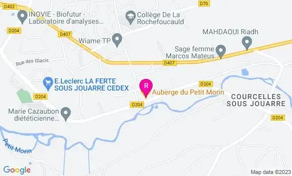 Localisation Auberge du Petit Morin
