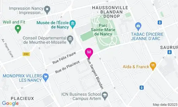 Localisation Le Bistrot des Ecoles