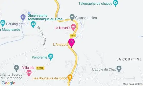 Localisation Restaurant  L