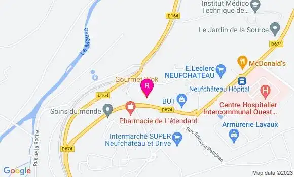 Localisation Restaurant Chinois Gourmet Wok