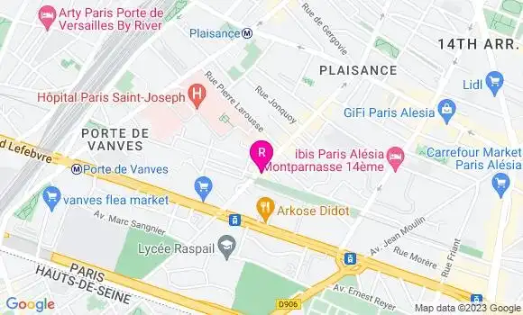Localisation Restaurant  Galia par Maxim Godigna