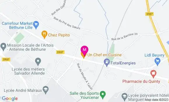 Localisation Restaurant  Un Chef en Cuisine