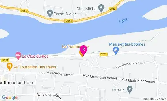 Localisation Crêperie Le Bas Rocher