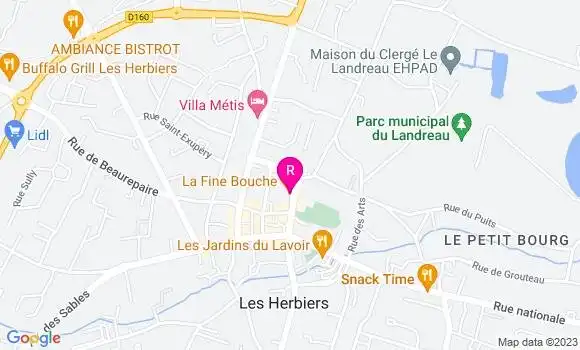 Localisation Restaurant  La Fine Bouche