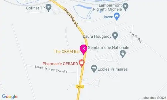 Localisation Café Cantine de la Mine