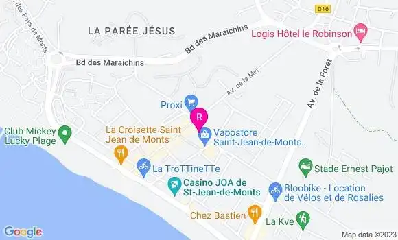 Localisation Pizzeria Le Pizzburg