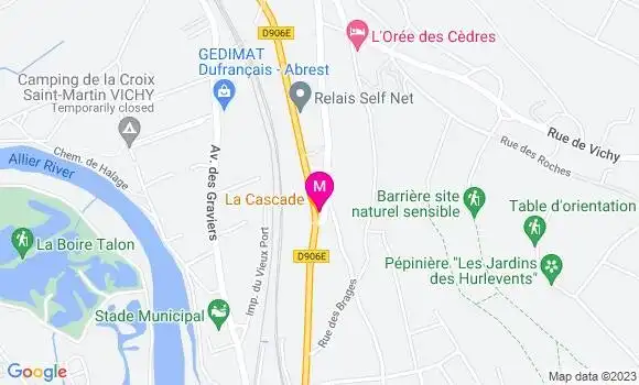 Localisation Restaurant  La Cascade