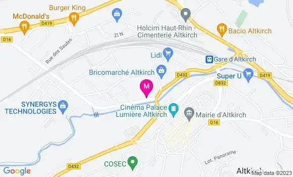Localisation Crêperie des Hussards