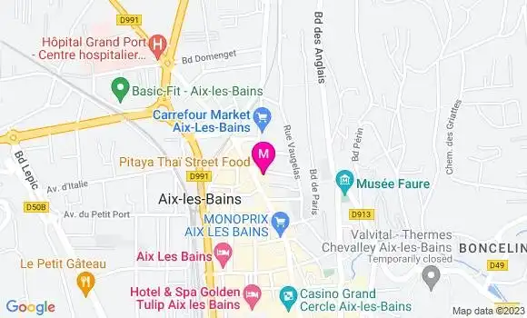 Localisation Restaurant  Au Clos des Bauges