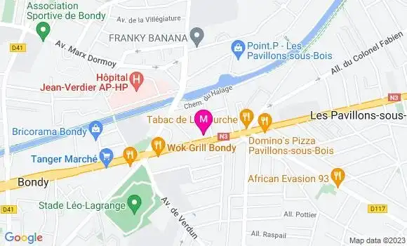 Localisation Restaurant  Le Pavillon