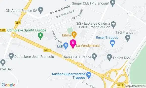 Localisation Pizzeria La Vendemmia