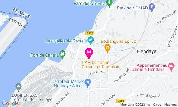 Localisation Restaurant Bar L