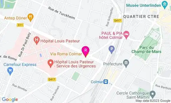 Localisation Restaurant Italien Via Roma