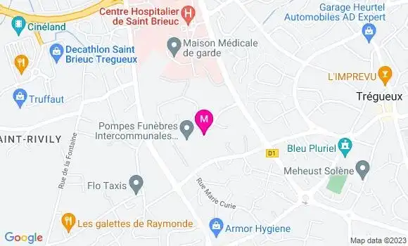 Localisation Restaurant  Le P