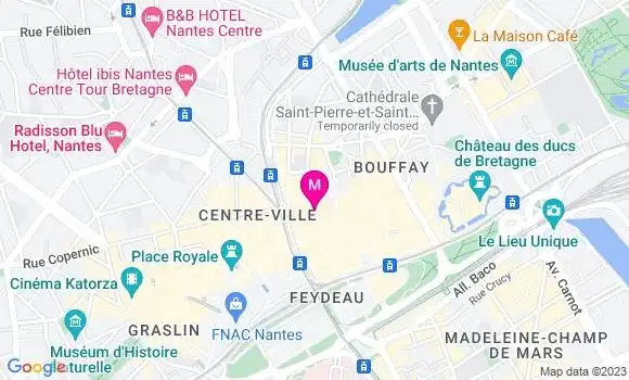 Localisation Restaurant  La Vespa des Carmes