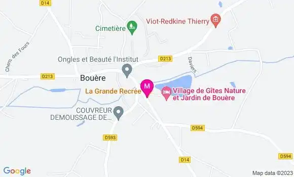 Localisation Restaurant  La Grande Recrée