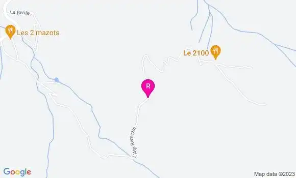 Localisation Restaurant  Le 2100