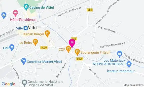 Localisation Restaurant  O Ptit Vair