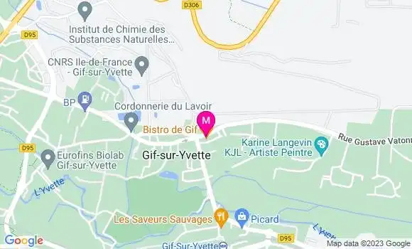 Localisation Bistrot Le Bistro de Gif
