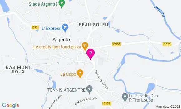 Localisation Restaurant  Café des Sport