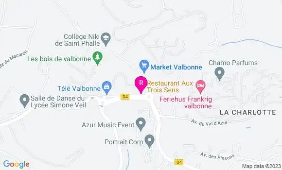 Localisation Restaurant  Aux Trois Sens