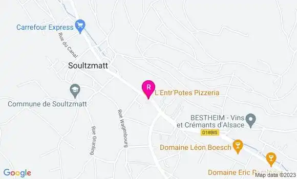 Localisation Pizzeria L