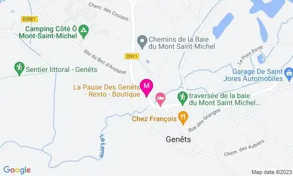 Localisation Restaurant  La Pause des Genêts