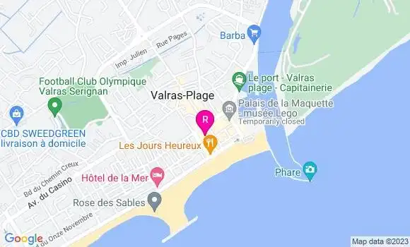 Localisation Restaurant  Le Moderne