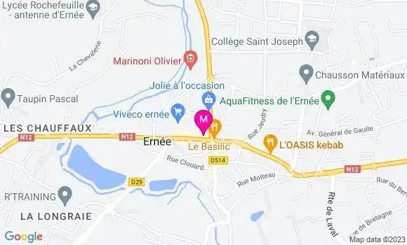Localisation Crêperie Sarrazine et Fromentin