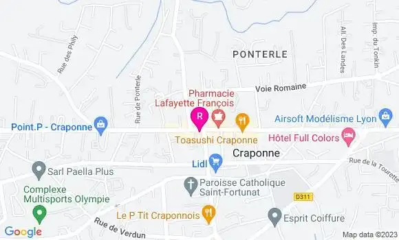 Localisation Restaurant  Le Sympathique