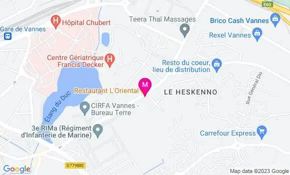 Localisation Restaurant  Les Oliviers