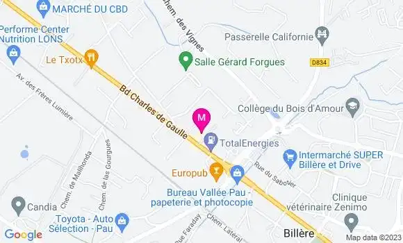 Localisation Le Bistrot Grill
