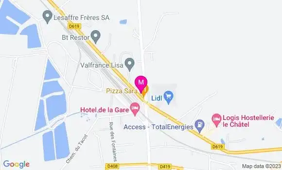 Localisation Restaurant Chinois Le Palais d