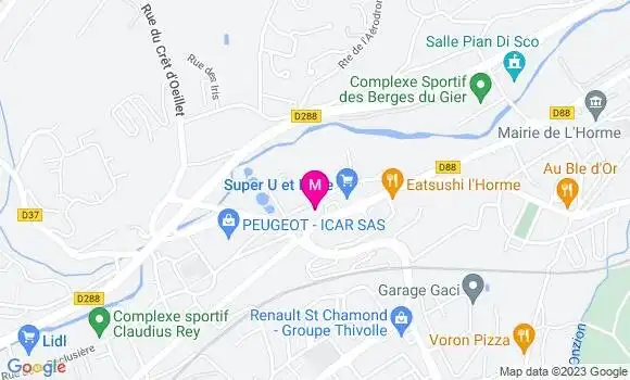 Localisation Brasserie Le Cardinal