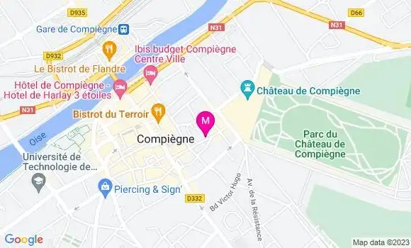 Localisation Le Bistrot du Château