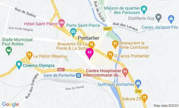 Localisation Restaurant  Midi Treize