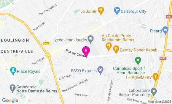 Localisation Restaurant  Uno Pizza